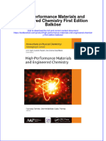 Download textbook High Performance Materials And Engineered Chemistry First Edition Balkose ebook all chapter pdf 