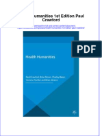 PDF Health Humanities 1St Edition Paul Crawford Ebook Full Chapter