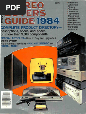 Stereo Buyers Guide Overview | PDF | Electronics | Audio Electronics