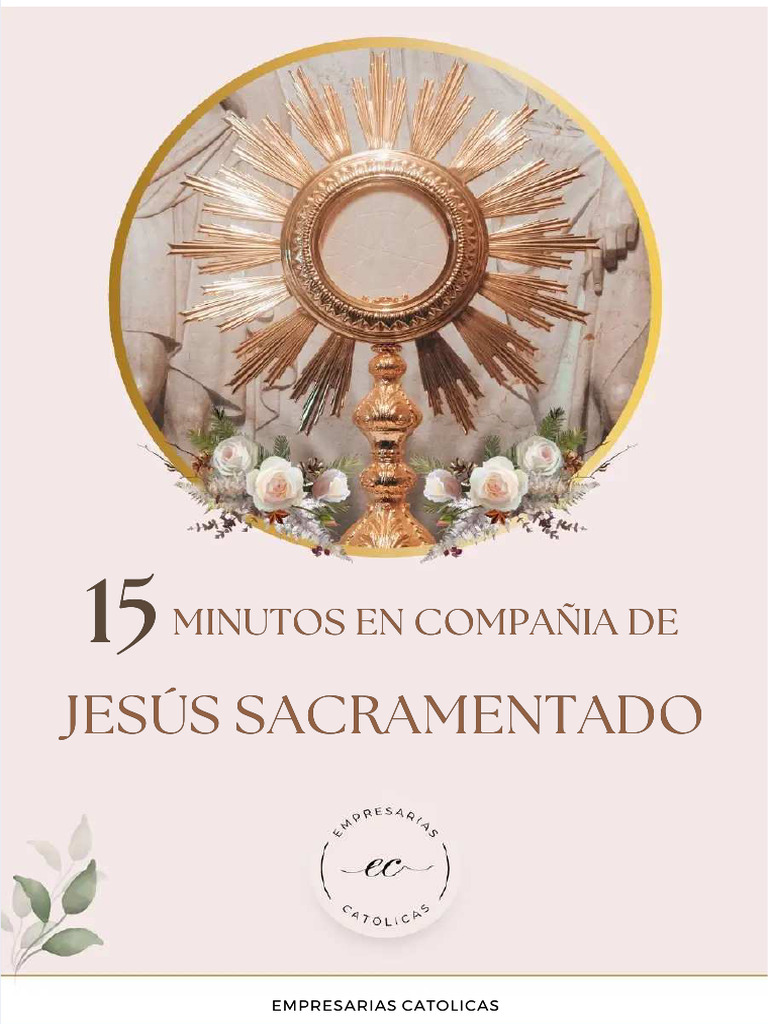 15 Minutos con Jesús Sacramentado | PDF | Teología sistemática | Teología