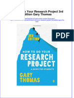 PDF How To Do Your Research Project 3Rd Edition Gary Thomas Ebook Full Chapter