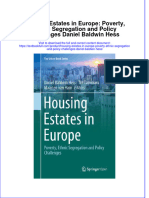 Textbook Housing Estates in Europe Poverty Ethnic Segregation and Policy Challenges Daniel Baldwin Hess Ebook All Chapter PDF