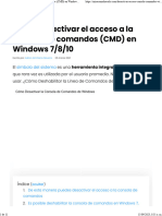 Cómo desactivar el acceso a la consola de comandos (CMD) en Windows 7_8_10 Mira Cómo Hacerlo