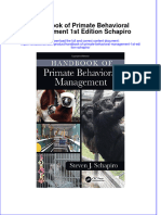 Download textbook Handbook Of Primate Behavioral Management 1St Edition Schapiro ebook all chapter pdf 