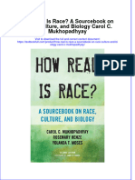 Textbook How Real Is Race A Sourcon Race Culture and Biology Carol C Mukhopadhyay Ebook All Chapter PDF