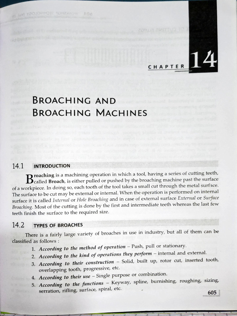 Broaching & Broaching Machines | PDF