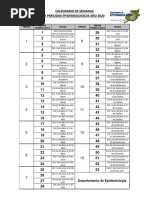 Calendario Semanas Periodos Epidemiologicos 2026 | PDF | Calendario