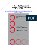 Download textbook Handbook On The Physics And Chemistry Of Rare Earths Volume 42 J C G Bunzli ebook all chapter pdf 