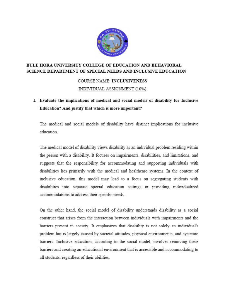 Understanding Inclusive Education Models | PDF | Inclusion (Education ...
