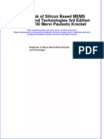 Full Chapter Handbook of Silicon Based Mems Materials and Technologies 3Rd Edition Markku Tilli Mervi Paulasto Krockel PDF