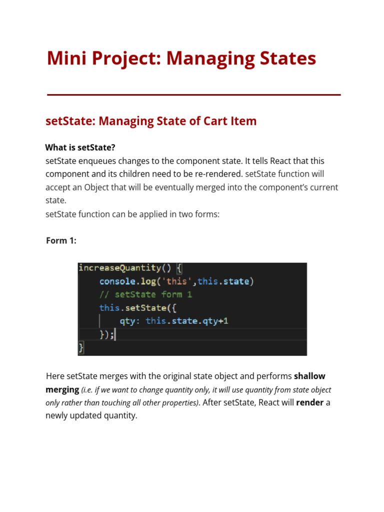 Understanding React setState and Batching | PDF | Queue (Abstract Data ...