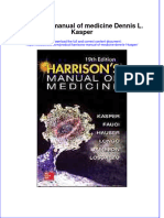 Textbook Harrisons Manual of Medicine Dennis L Kasper Ebook All Chapter PDF