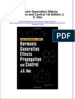 Download textbook Harmonic Generation Effects Propagation And Control 1St Edition J C Das ebook all chapter pdf 