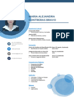 CV Maria Alejandra Inspiración