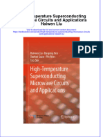 PDF High Temperature Superconducting Microwave Circuits and Applications Haiwen Liu Ebook Full Chapter