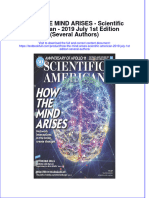 PDF How The Mind Arises Scientific American 2019 July 1St Edition Several Authors Ebook Full Chapter