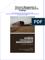 Textbook Human Resource Management A Critical Approach 2Nd Edition David G Collings Ebook All Chapter PDF
