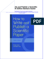 Textbook How To Write and Publish A Scientific Paper 8Th Edition Barbara Gastel Ebook All Chapter PDF