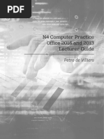 N4 Computer Practice Lecturer Guide