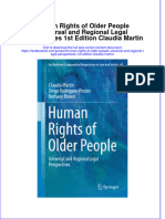 Download textbook Human Rights Of Older People Universal And Regional Legal Perspectives 1St Edition Claudia Martin ebook all chapter pdf 