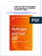 Textbook Hydrogen and Fuel Cell Technologies and Market Perspectives 1St Edition Johannes Topler Ebook All Chapter PDF