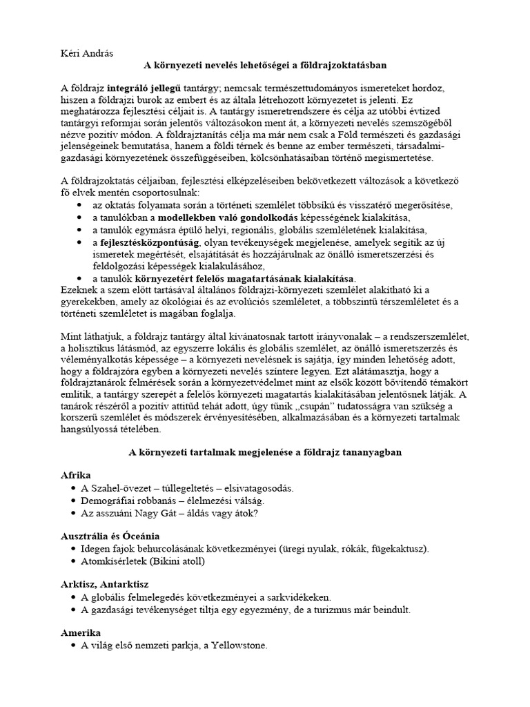 Foldrajz | PDF