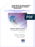 Download textbook Getting Started With R An Introduction For Biologists 2Nd Edition Andrew Beckerman ebook all chapter pdf 