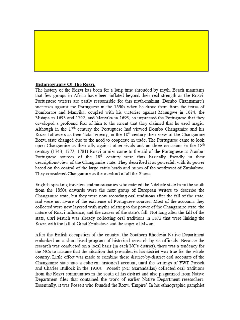 Rozvi state pdf