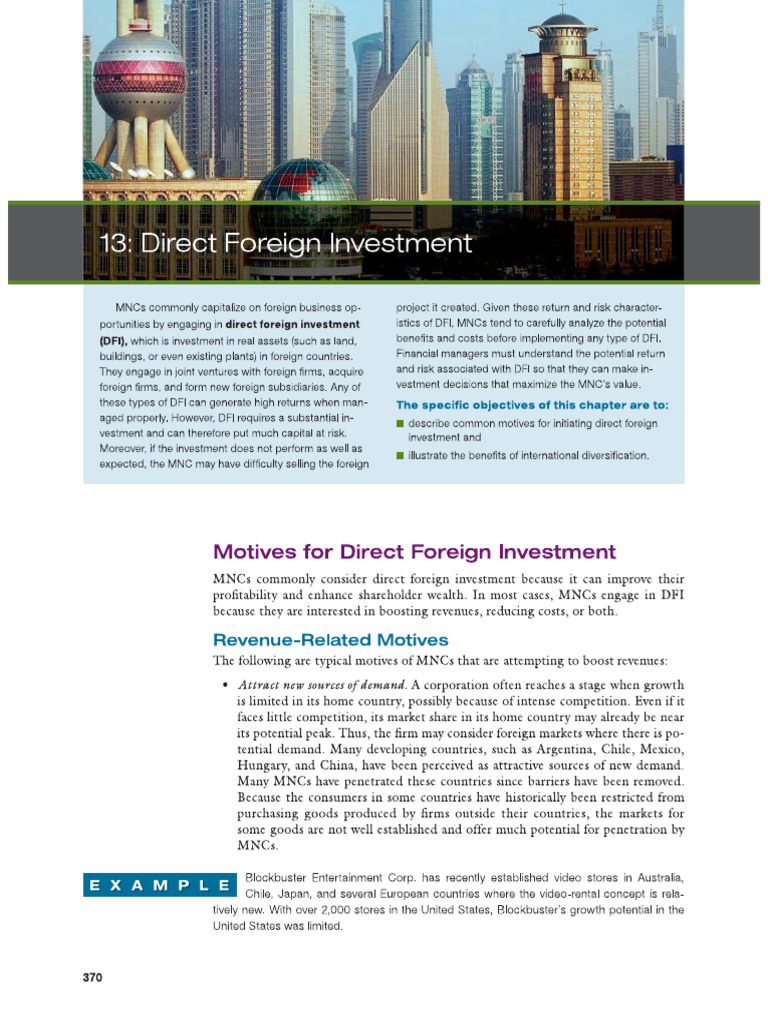 Chapter 4 - FDI | PDF
