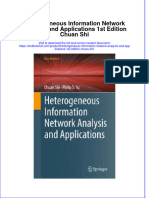 Download textbook Heterogeneous Information Network Analysis And Applications 1St Edition Chuan Shi ebook all chapter pdf 