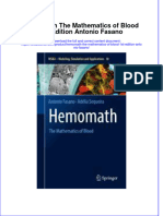 Textbook Hemomath The Mathematics of Blood 1St Edition Antonio Fasano Ebook All Chapter PDF