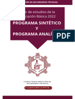 PROGRAMA SINTÉTICO Y PROGRAMA ANALÍTIO