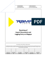 RL-GO-OP-DD-001-001 - Receiving of Import Documents and Logging Entry On Magaya