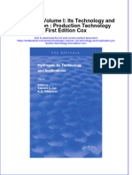 Download textbook Hydrogen Volume I Its Technology And Implication Production Technology First Edition Cox ebook all chapter pdf 