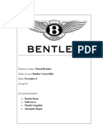Bentley Convertible Case Study