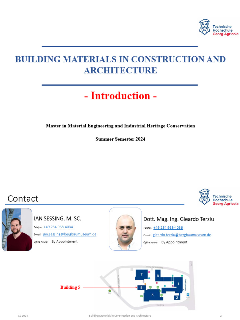 Building Materials in Construction Course | PDF | Building Materials ...
