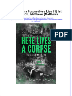 Full Chapter Here Lives A Corpse Here Lies 1 1St Edition C L Matthews Matthews PDF