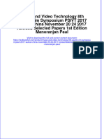 Image and Video Technology 8th Pacific Rim Symposium PSIVT 2017 Wuhan China November 20 24 2017 Revised Selected Papers 1st Edition Manoranjan Paul