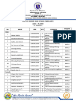 ABM11 ALBINO List of Enrollees
