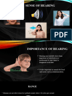 Sense of Hearing