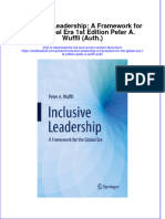 Download textbook Inclusive Leadership A Framework For The Global Era 1St Edition Peter A Wuffli Auth ebook all chapter pdf 