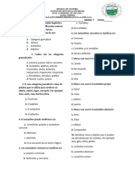 EVALUACIÓN GRADO 7 PRIMER PERIODO LENGUA CASTELLANA 