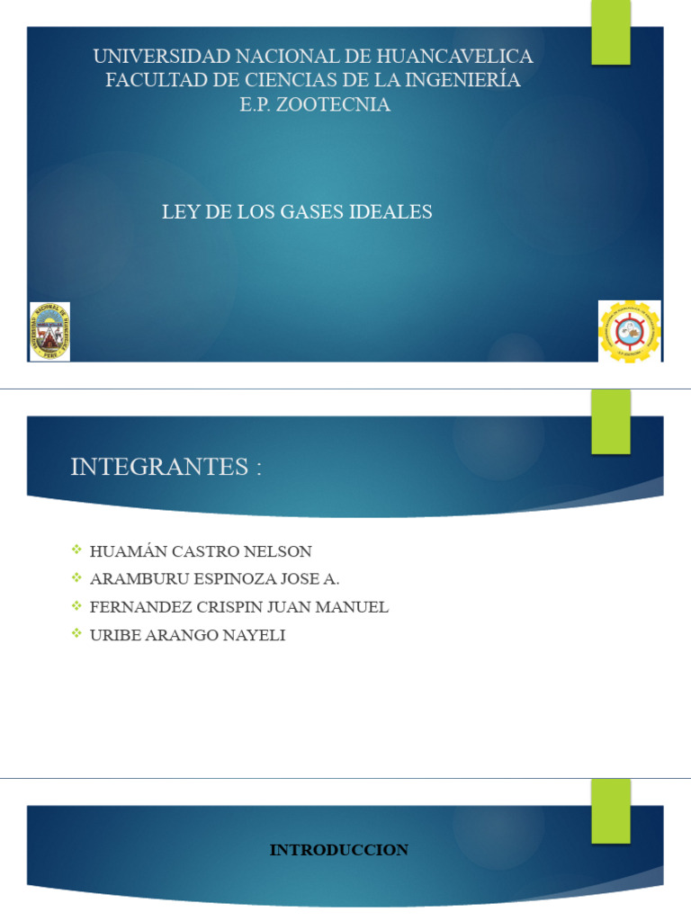 Ley de los Gases Ideales: Fundamentos y Aplicaciones | PDF | Gases ...