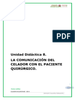 Unidad Didáctica 8. LA COMUNICACIÓN DEL CELADOR CON EL PACIENTE QUIRÚRGICO