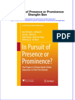 Download textbook In Pursuit Of Presence Or Prominence Shenglin Ben ebook all chapter pdf 
