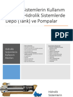 2.Hafta-Hidrolik Sistemlerin Kullanım Alanları, Hidrolik Sistemlerde Depo Ve Pompalar