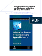 PDF Information Systems For The Fashion and Apparel Industry 1St Edition Tsan Ming Jason Choi Ebook Full Chapter