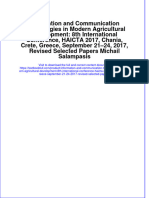 Download textbook Information And Communication Technologies In Modern Agricultural Development 8Th International Conference Haicta 2017 Chania Crete Greece September 21 24 2017 Revised Selected Papers ebook all chapter pdf 