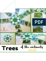 2 - Trees of the continents circle cards Montessori