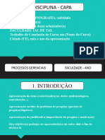 Slides processos gerenciais